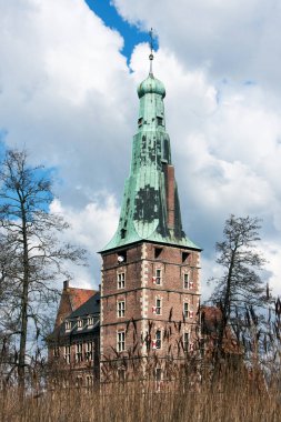 Su kalesi Raesfeld, Muensterland, Kuzey Ren-Vestfalya, Almanya