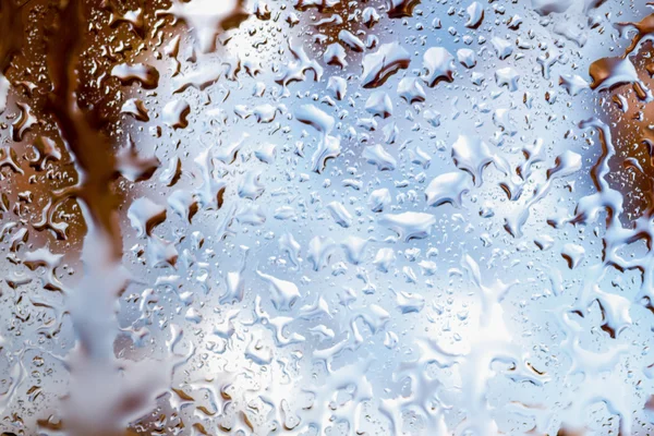 Wassertropfen auf Glas — Stockfoto