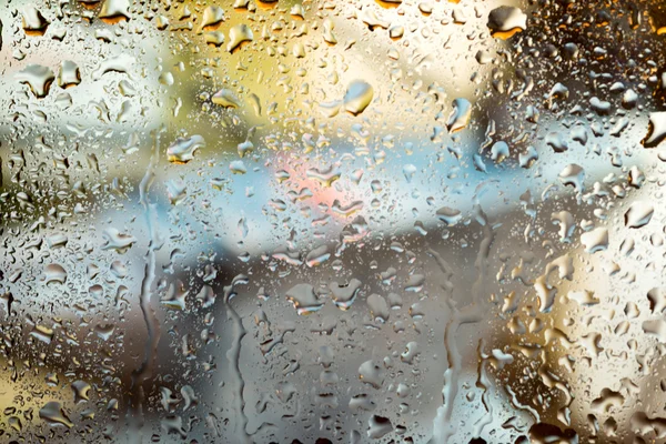 Water drops on glass — Stock Photo, Image