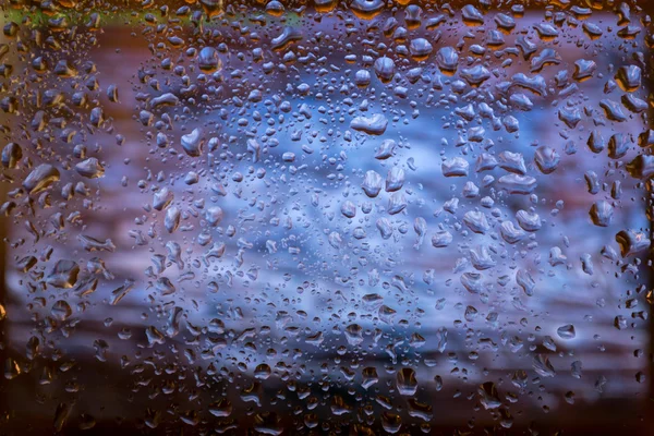 Water drops on glass — Stock Photo, Image