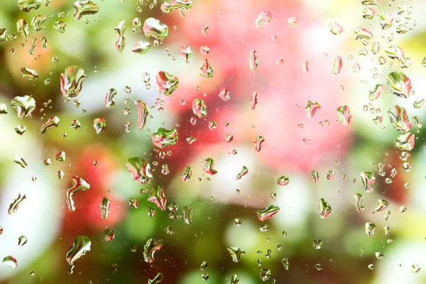 Wassertropfen auf Glas — Stockfoto