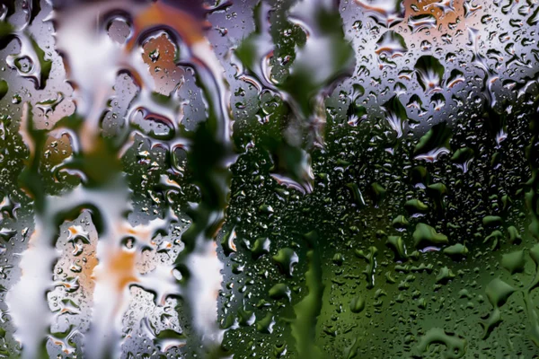 Wassertropfen auf Glas — Stockfoto