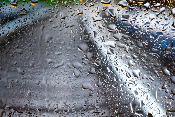 Wassertropfen auf Glas — Stockfoto