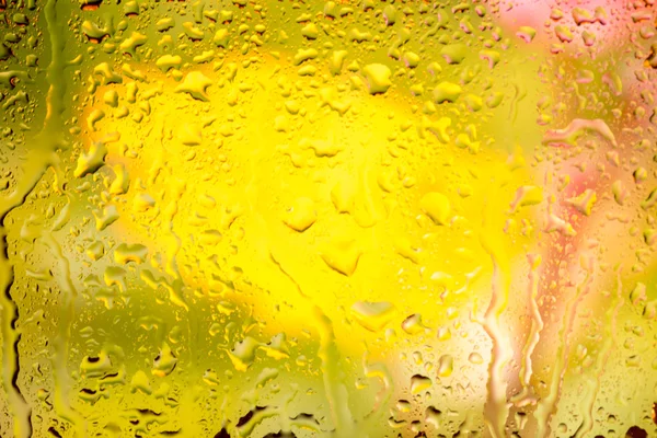 Kapky vody na sklo — Stock fotografie