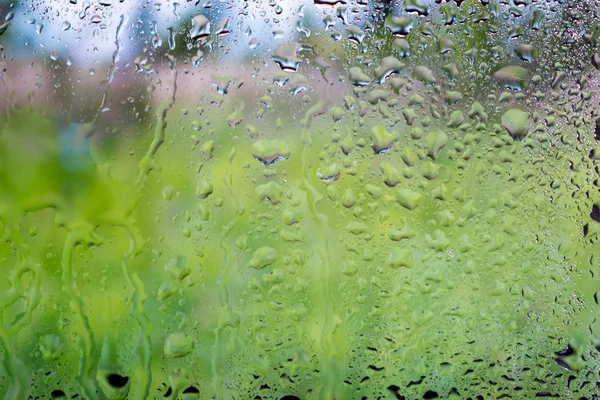 Wassertropfen auf Glas — Stockfoto