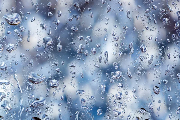 Water drops on glass — Stock Photo, Image