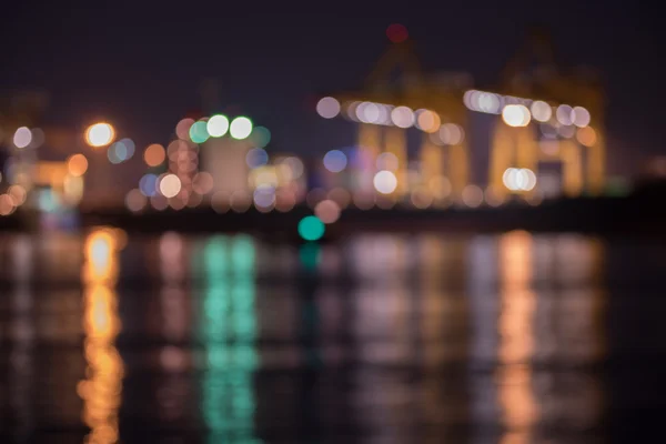 Şehir gece ışık arka plan soyut — Stok fotoğraf