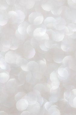 Odaklanamayan soyut gümüş ışıklar arka planı