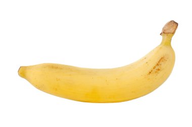 Beyaz arkaplanda izole edilmiş muz