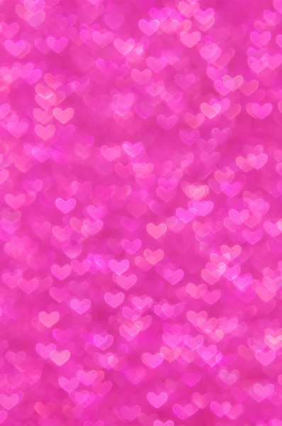 多重抽象ピンクの心の光の背景 — ストック写真