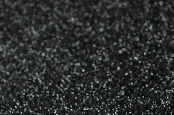 Desenfocado abstracto negro plata luces fondo — Foto de Stock