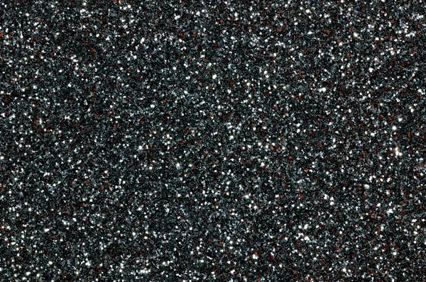 Black silver glitter texture background — Stock Photo, Image