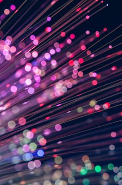 Fiber optik ışıklar soyut arkaplan