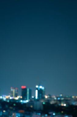 Şehir gece ışık arka plan soyut