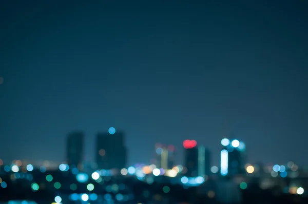 Ciudad noche luces abstracto fondo — Foto de Stock