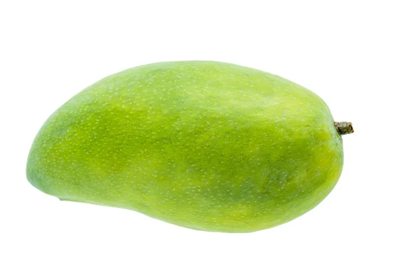Зелені фрукти манго ізольовані на білому тлі — стокове фото