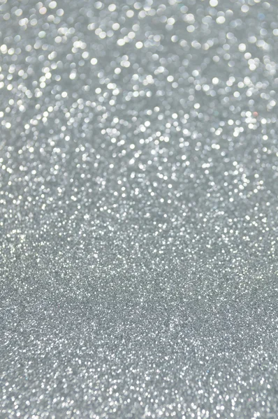 Desfocado abstrato prata luzes fundo — Fotografia de Stock
