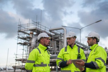 Rafineri petrol endüstrisi, endüstriyel üretim, petrol ve gaz rafinerisi fabrikası, Petrokimya fabrikası mühendisi