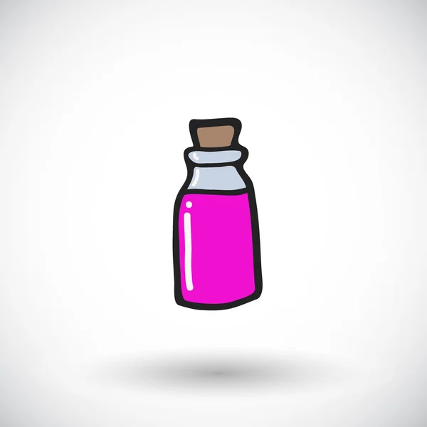 Love potion sketch. Hand-drawn magic icon. Doodle drawing. Vector illustration — Stock Vector