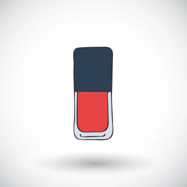 Esmalte de uñas. Ilustración de garabatos vectoriales — Vector de stock