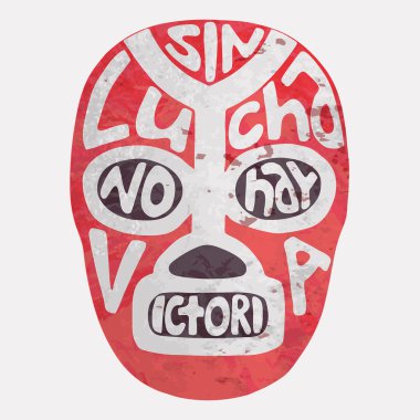 Lucha libre mask. Vector illustration clipart