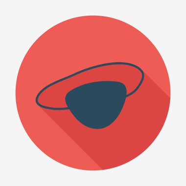 Korsan simgesi, göz bandı. Düz tasarlamak vektör.