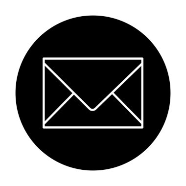 vektör zarf simgesi. Vektör çizim. E-posta işareti.