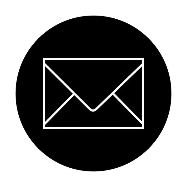 Ícone de envelope vetorial. Ilustração vetorial. Sinal de email . — Vetor de Stock