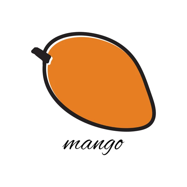 Mango dibujado a mano en estilo garabato. Ilustración vectorial . — Archivo Imágenes Vectoriales