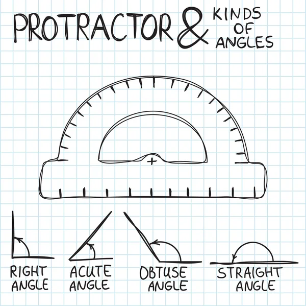 Trator desenhado à mão e ângulos. Ilustração vetorial. Estilo doodle —  Vetores de Stock