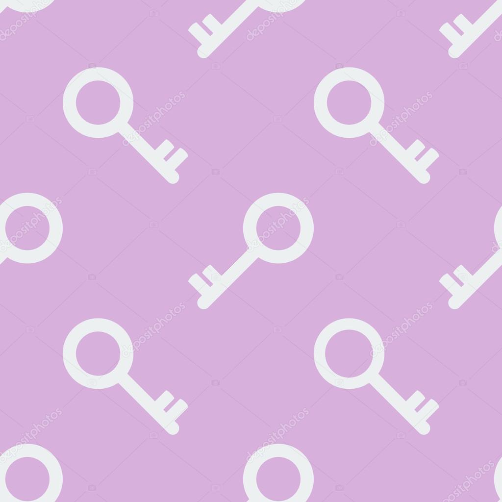 Seamless pattern with keys. Vector illustration. Soft colors.