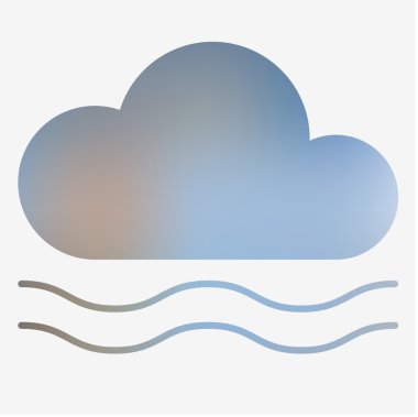 Hava düz stil ikonu.