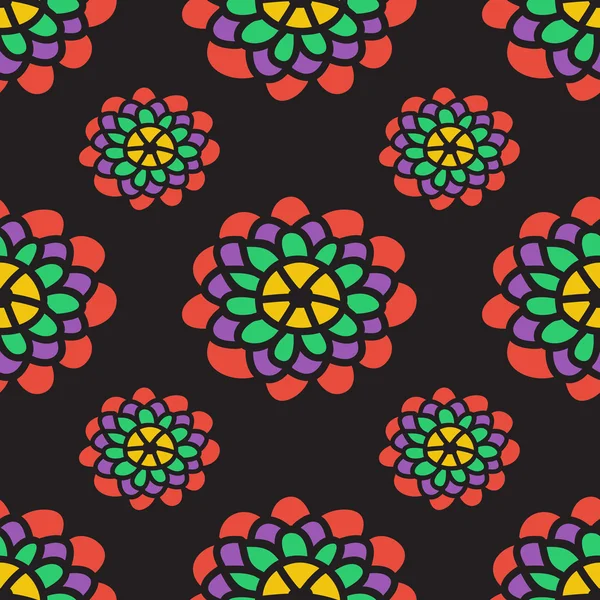 Patrón floral abstracto con peonías. Ilustración vectorial . — Vector de stock