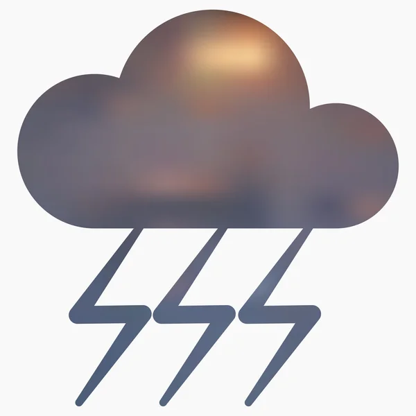 Ikon for fladt vejr . – Stock-vektor