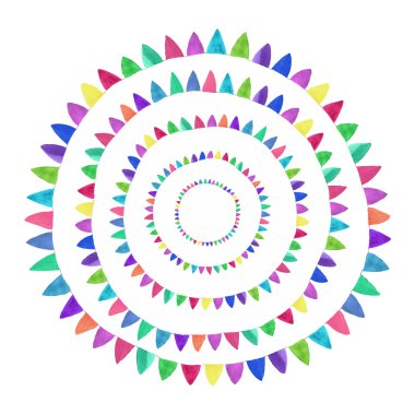 Çok renkli parlak soyut çiçek. Beyaz zemin üzerine suluboya kavramı aquarelle. Vektör çizim.