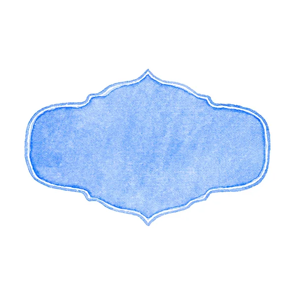 Beyaz zemin üzerine suluboya çerçeve aquarelle. Vektör çizim.