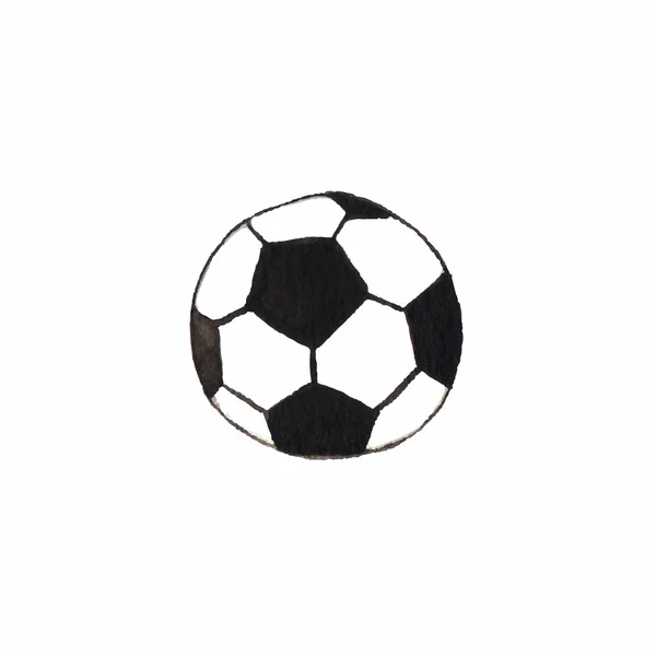 Un futbolín a la antigua. Objeto acuarela sobre fondo blanco, acuarela. Ilustración vectorial . — Vector de stock