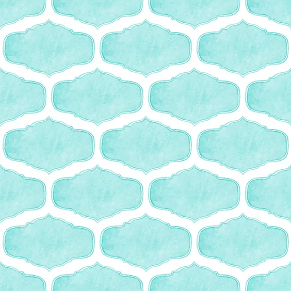 Watercolor seamless pattern with victorian frames on the white background, aquarelle. Vector illustration. — Stock vektor
