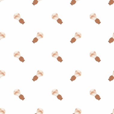 Fırça berber. Beyaz zemin üzerine eski moda fırçalar ile Seamless suluboya modeli aquarelle. Vektör çizim.