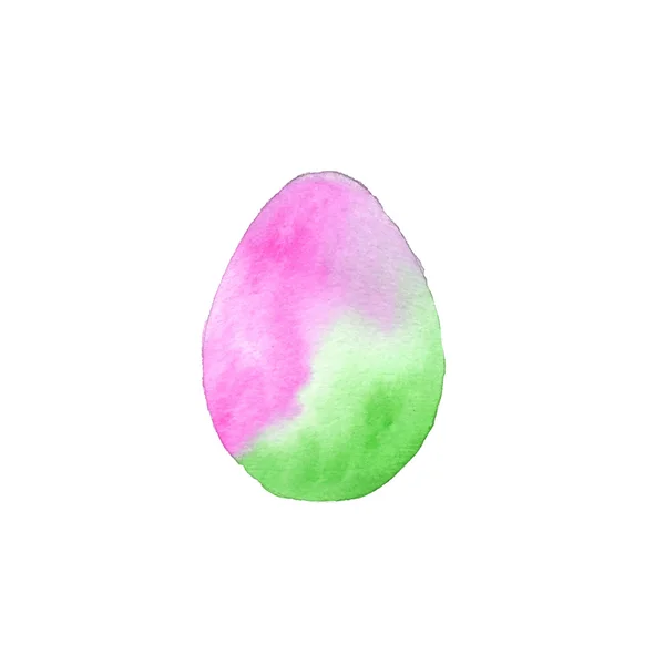 Easter egg. Vector illustration of watercolor egg with ombre effect. Easter decorative element. — Stock Vector