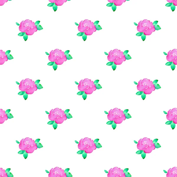 Rose. Seamless pattern with flowers. Hand-drawn background. Vector illustration. — Stock Vector