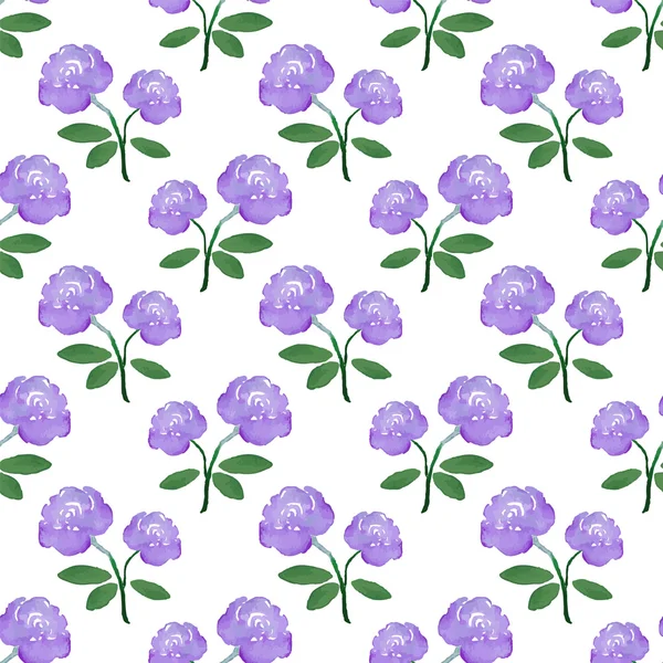 Rose. Seamless pattern with flowers. Hand-drawn background. Vector illustration. — Stok Vektör