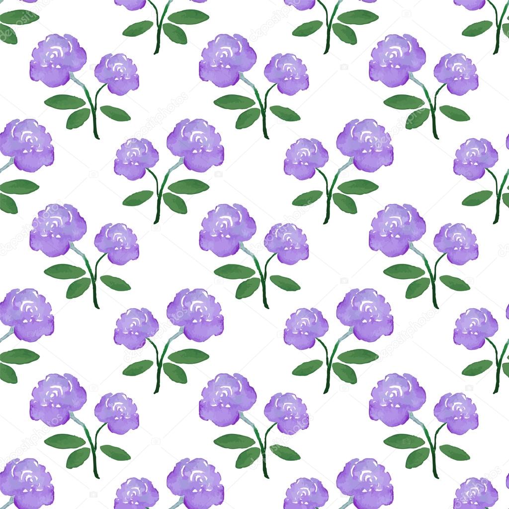 Rose. Seamless pattern with flowers. Hand-drawn background. Vector illustration.