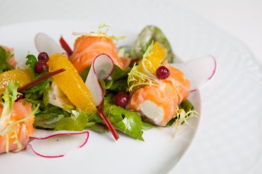 Peynirli somon rulosu