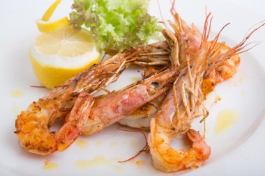 taze ızgara karides