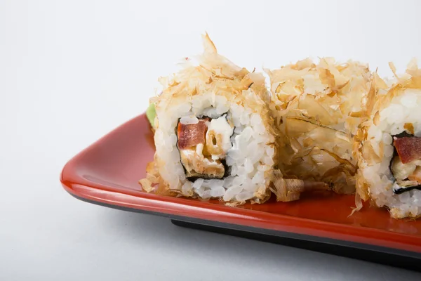 Rolos de comida japonesa — Fotografia de Stock