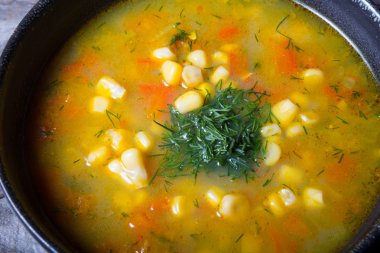 Sarı Mısır çorbası