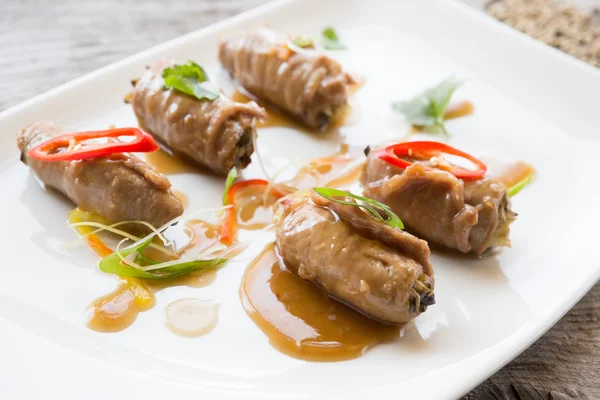Rollos de carne asiáticos —  Fotos de Stock