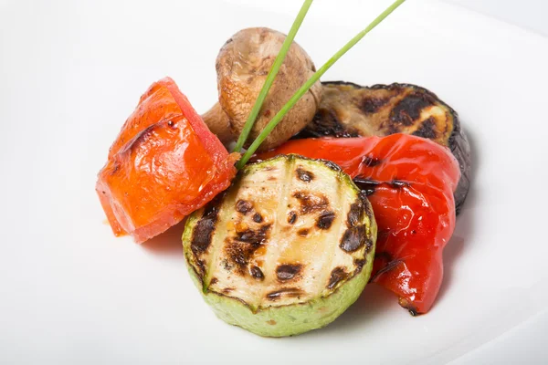 Verduras grasas a la parrilla — Foto de Stock