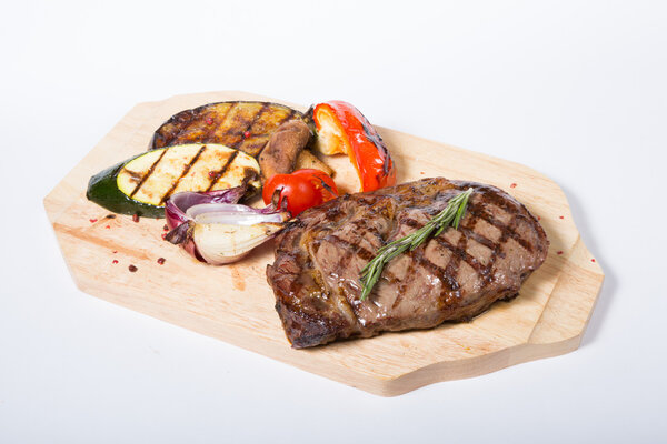 Grilled beef steak